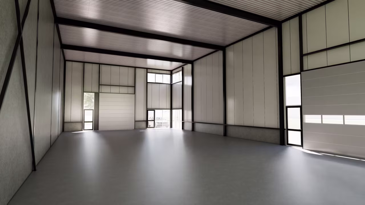Vier nieuwe bedrijfsunits van Tools Heerlen in Nederland, gebouwd door Derdaele+