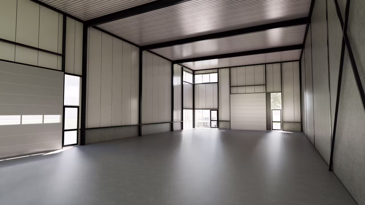 Vier nieuwe bedrijfsunits van Tools Heerlen in Nederland, gebouwd door Derdaele+