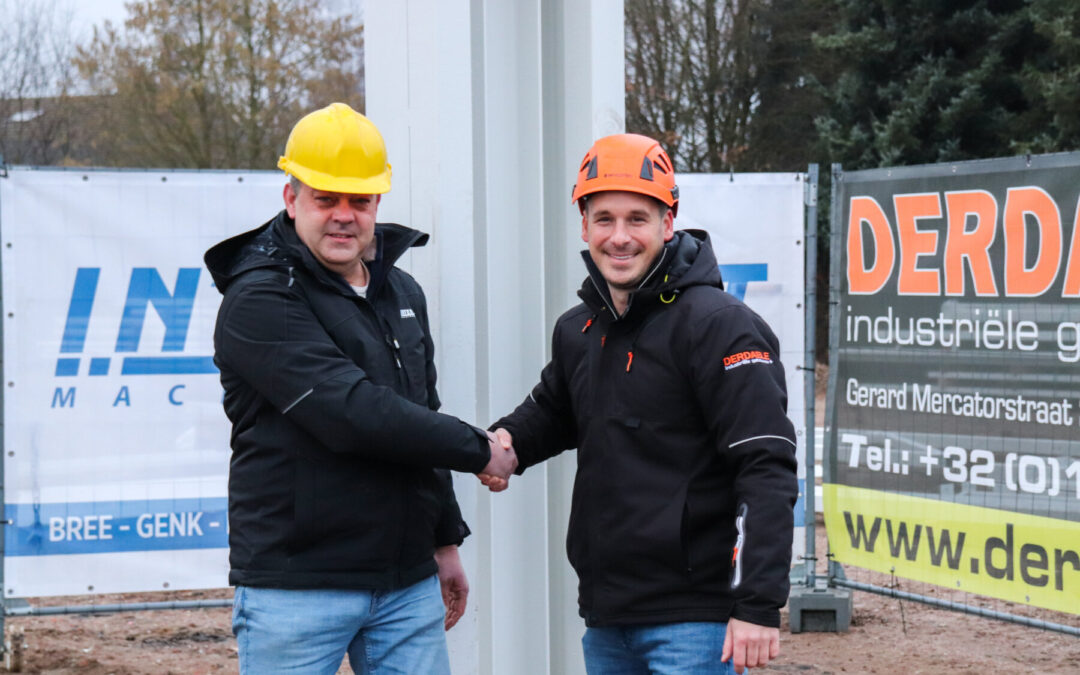 Derdaele+ start staalbouwproject voor Interrent Machineverhuur in Lommel