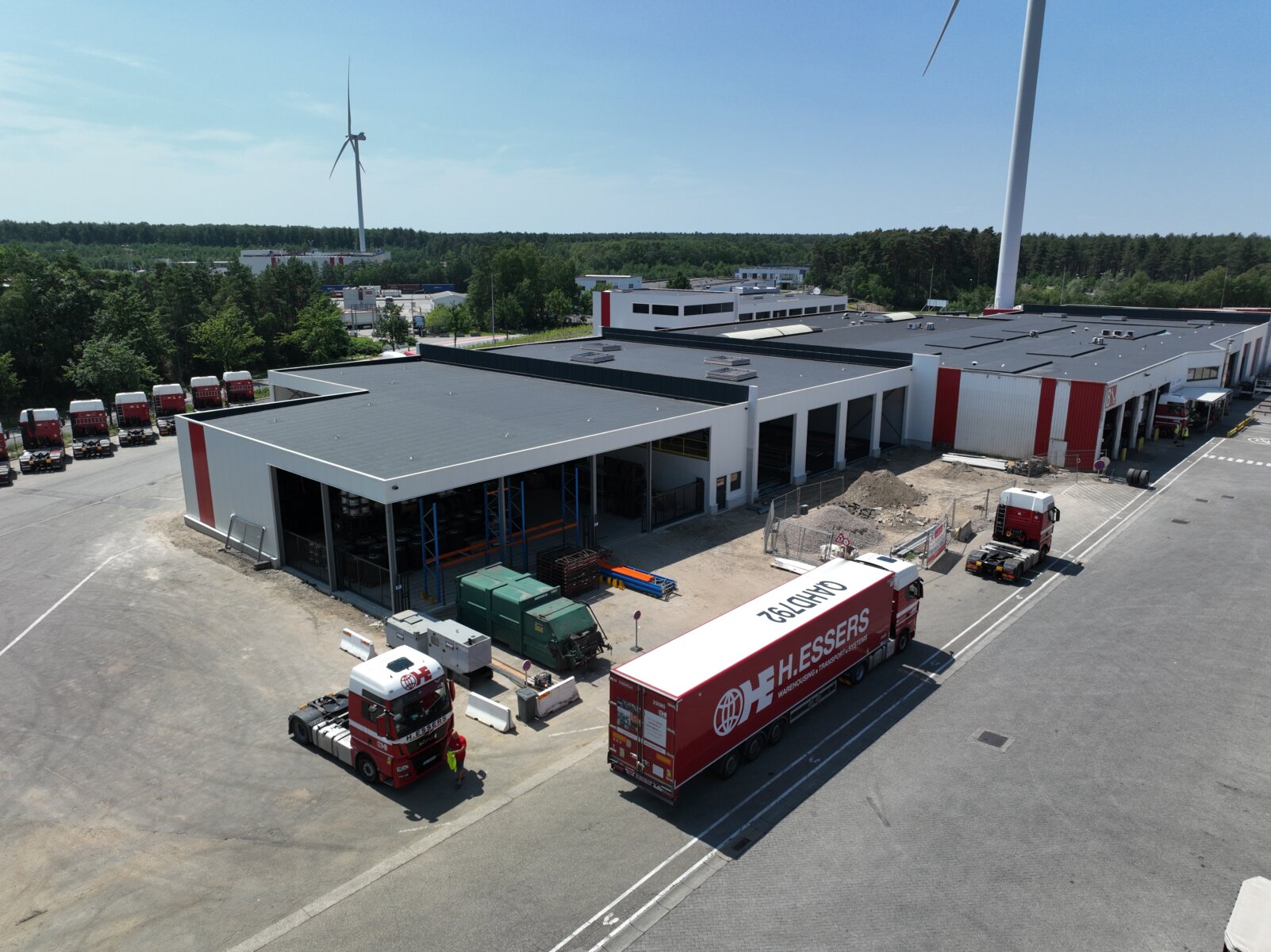Logistieke servicebouw in Genk